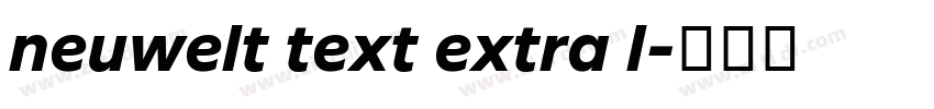 neuwelt text extra l字体转换